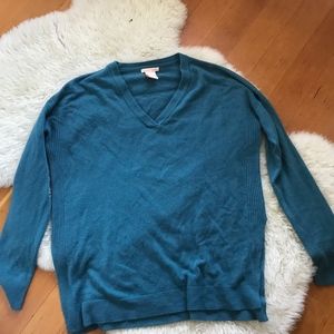 Blue woven sweater